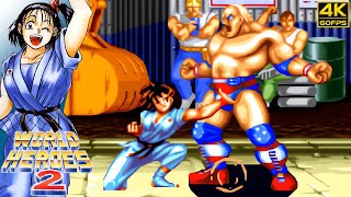 World Heroes 2  Ryoko (Arcade / 1993) 4K 60FPS