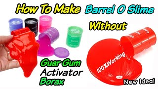 Homemade slime/How to make barrel o slime/Barrel o slime without guar gum and borax/DIY Jiggly slime