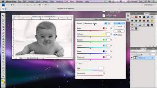 Computer Art and Drawing  How to Do Black & White Baby Photos screenshot 5