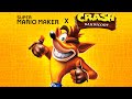 Crash bandicoot tornado spins into super mario maker 2  what if shorts series