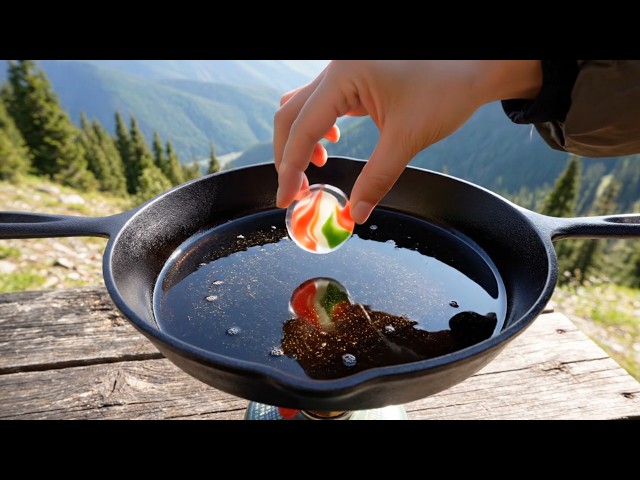 【ASMR】1つキャンプに持って行くとしたらどれ？✨️食べ物の音｜魔法のタブレットで豪華料理を自然で堪能🫧【睡眠用/作業用】