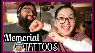 Husband & Wife Matching Tattoos! | Memorial Tattoo For Our Son | February 27, 2018