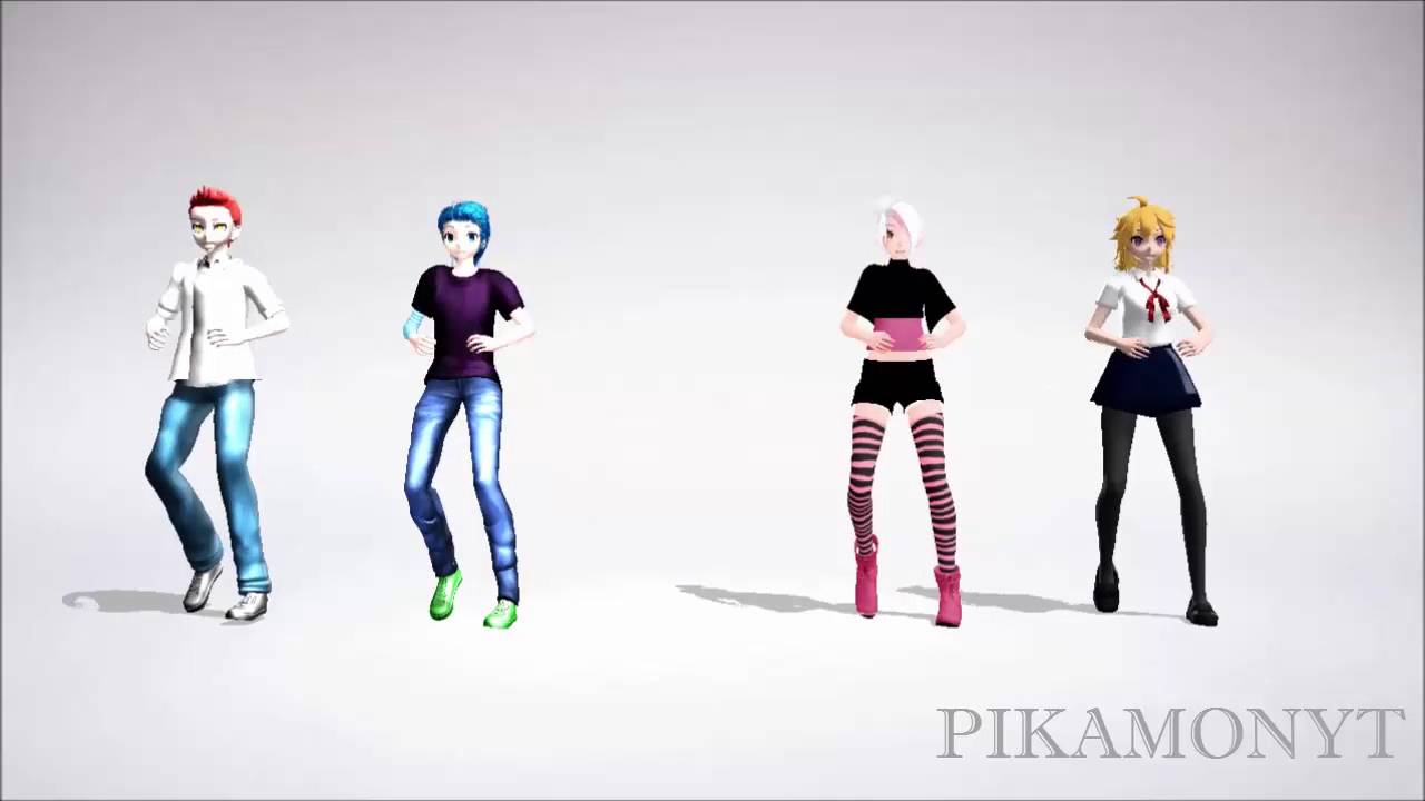 MMD fnafhs foxy,bon,chica y mangle #FNAFHS