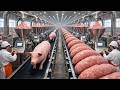 Inside the World’s Largest Pork Sausage Food Factory (Full Process)