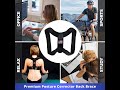 Posture corrector for men and women  usa patented design  adjustable upper back brace allybuddy