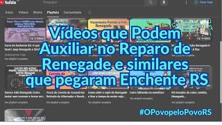 Vídeos que Podem Auxiliar no Reparo dos Carros que pegaram Enchente RS