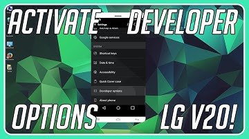 [LG V20] How to Activate Developer Options for USB Debugging