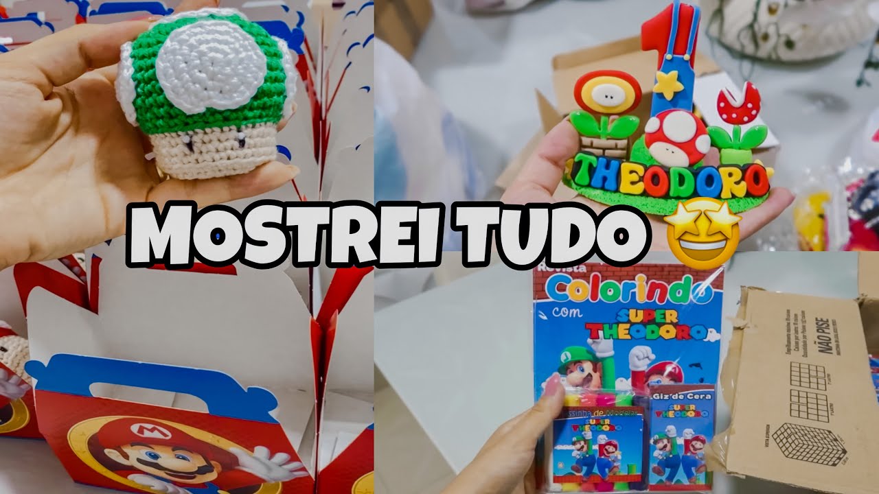 PREPARATIVOS PARA O NIVER DE 1 ANO DO BEBÊ + TEMA MÁRIO BROSS