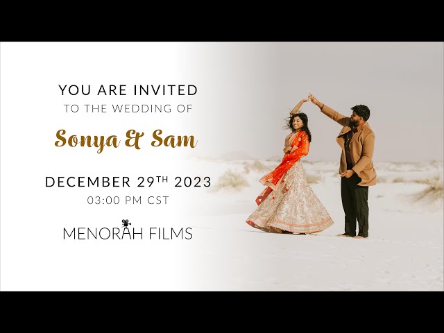 Sonya & Sam | 12.29.2023 | Wedding Ceremony | Livestream