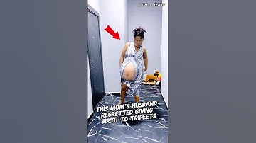 Ze beviel van een drieling en haar man had er spijt van🥰#shorts