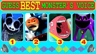 Guess Monster Voice Zoonomaly, Spider Thomas, Train Eater, CatNap Coffin Dance