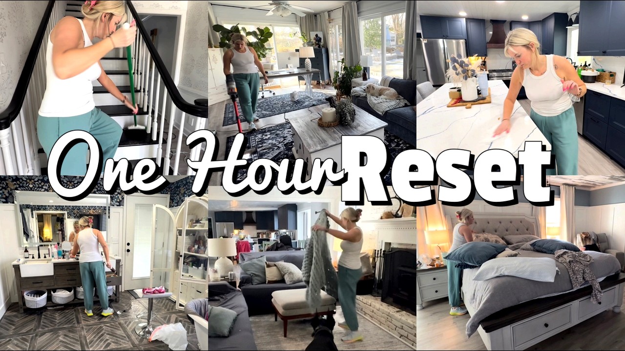 Перезагрузка за один час | Мотивация к быстрой уборке | Убирайтесь вместе со мной