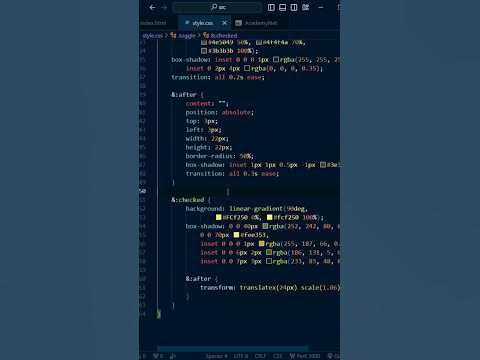 How to Make Switch Button | HTML CSS #shorts #coding - YouTube