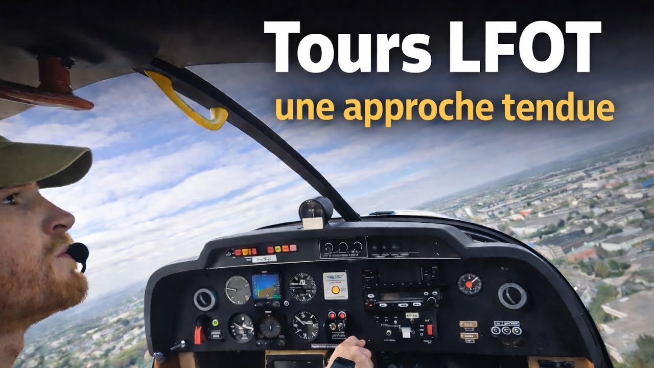 🔥 Situation Tendue en Approche | TOURS Val de Loire DR400 | Radio ATC Cockpit 4K
