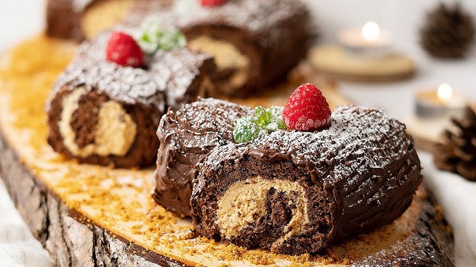 DOUBLE CHOCOLATE MINI YULE LOG CAKES 📷 FOOD PHOTO SHOOT 📷 (100% POWER UP)  — Steemit