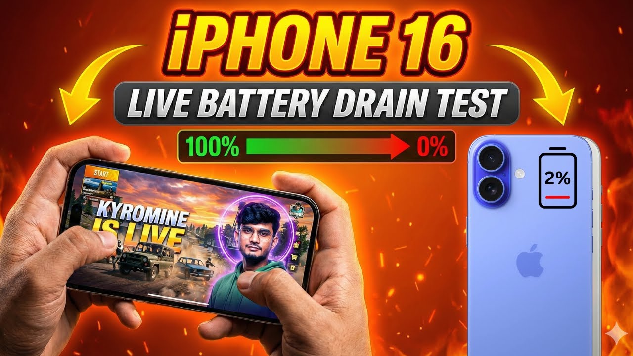 Don't Buy iPhone 16 for Gaming? 🚫 BGMI 100% to 0% Battery Test