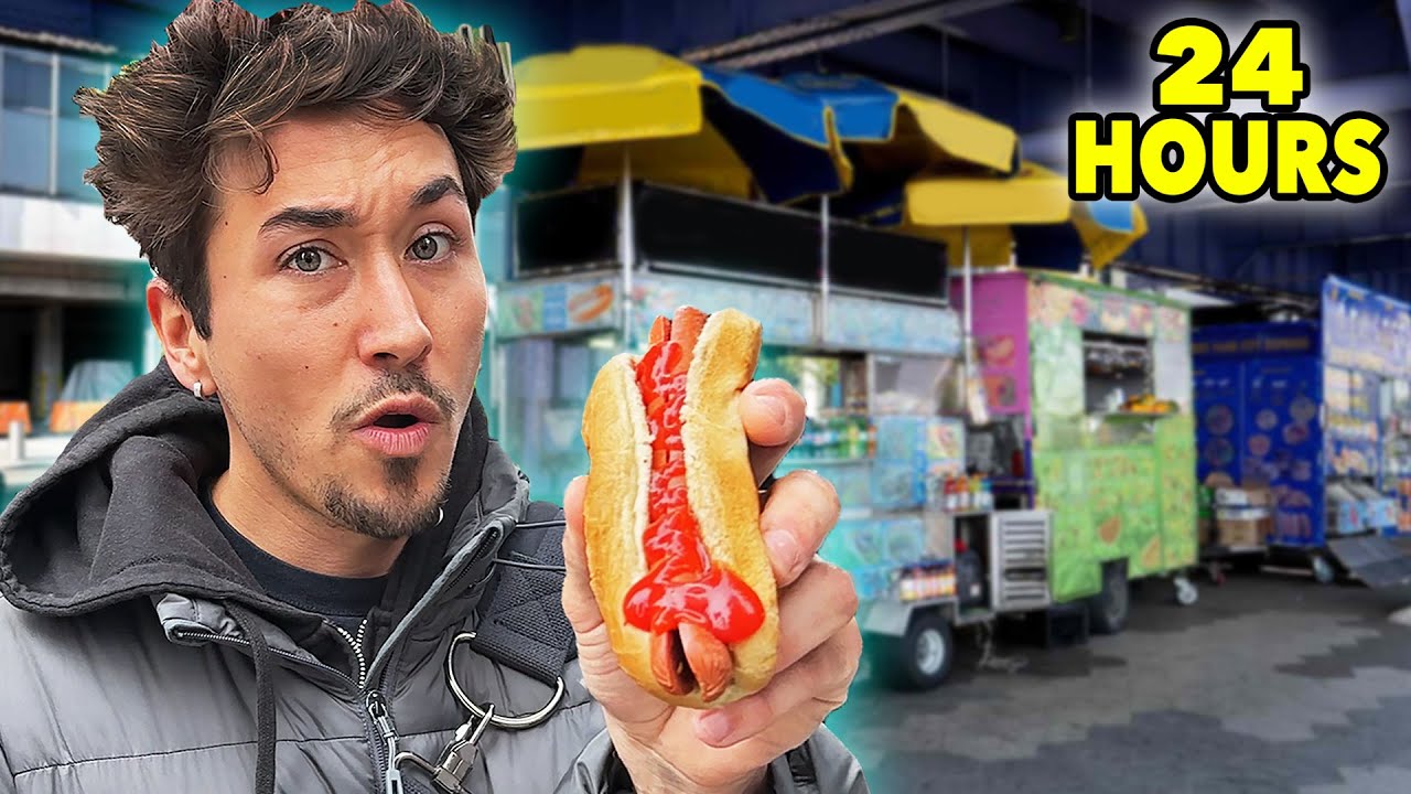 I Only Ate STREET FOOD for 24 HOURS in New York! (Impossible Food Challenge)