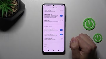 XIAOMI Redmi Note 11 Pro+ Switch On / Turn Off Screen Touches Option in Screen Recording