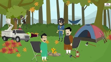 Cartoons || Super Saeen || 2D Animations || By Vyond || Save Forests Save Life || Super Hero || 2