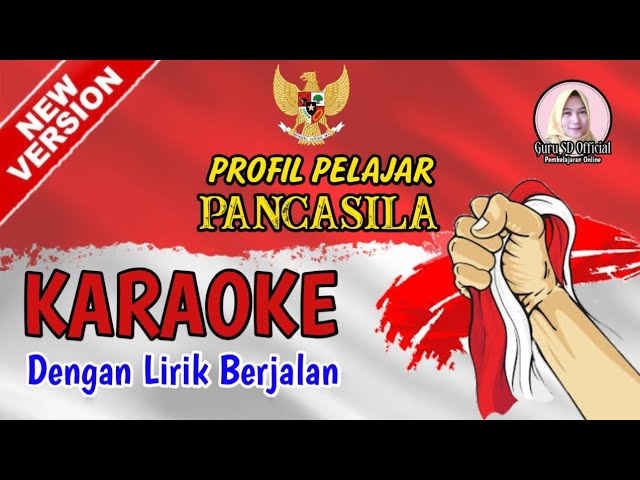 PELAJAR PANCASILA KARAOKE | Bernyanyi Lagu Profil Pelajar Pancasila Karaoke Lirik Berjalan class=