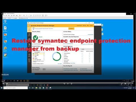 How to recovery Symantec Endpoint protection manager (SEPM) - Disaster recovery SEPM (part 8)