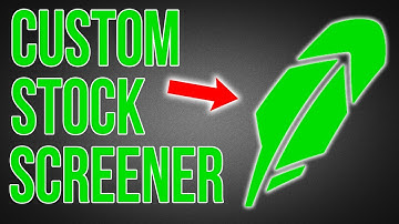How To Create A Custom Stock Screener On Robinhood!