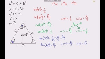 Exact Trig Values (30 and 60 degrees) - Part 1/3