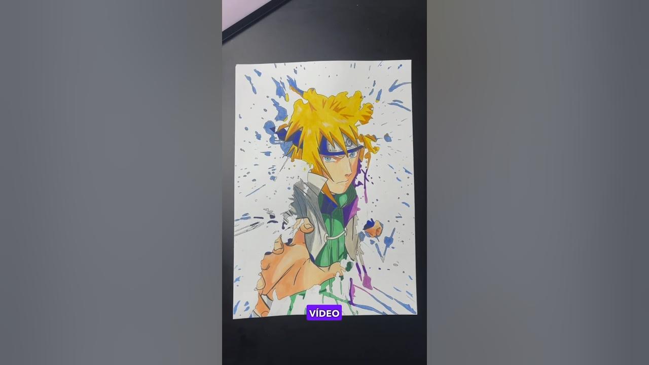 Desenhando o Minato (Naruto) - Competição com MateusDrawings 