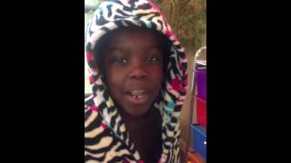 Clara reciting Ephesians 6:1-3
