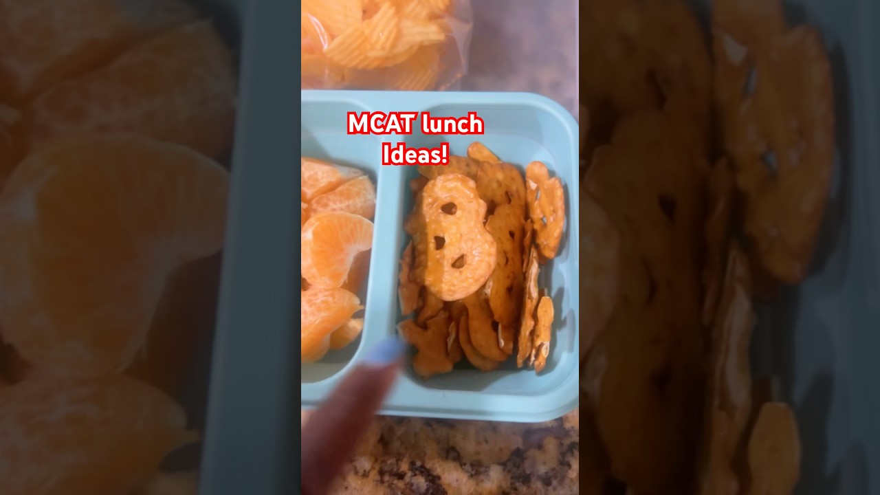 MCAT test day lunch ideas! 