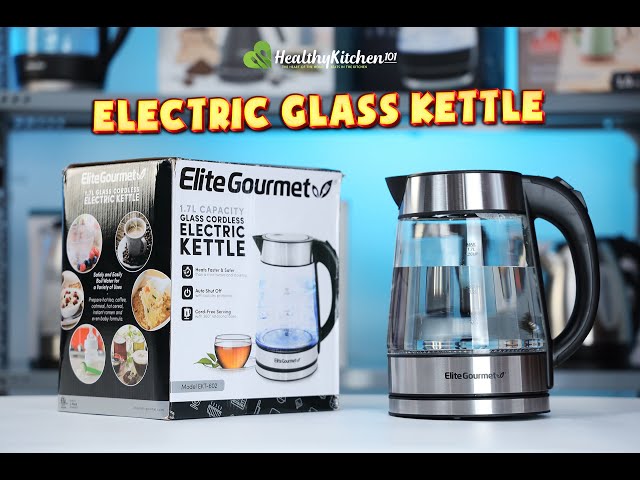 Discovering the Elite Gourmet Electric Glass Water Kettle: Unboxing and  First Impressions 