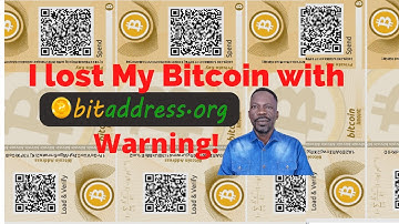 HOW I LOST MY BITCOIN WITH BITADDRESS.0RG WALLET (WARNING)