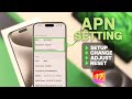 Ios17 how to change apn settings in iphone addchangesetup