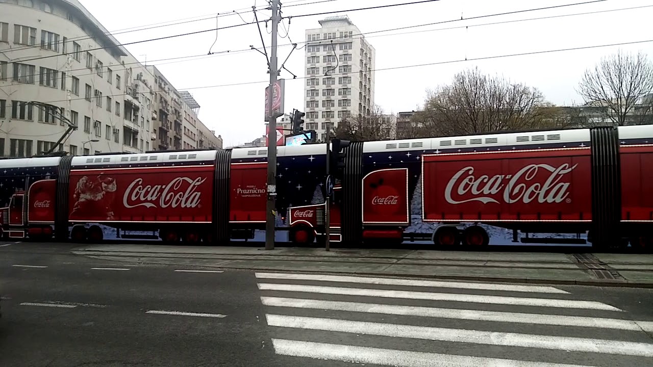 Coca-Cola Tram, Belgrade, December 2020#