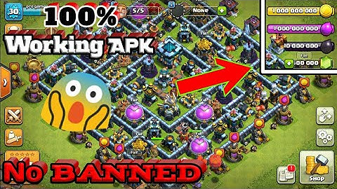 How to get UNLIMITED gems , elixir , coins and dark elixir in coc | best apk for coc