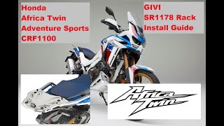 Honda Africa Twin Adventure Sports CRF1100 GIVI SR1178 Top Box Rack Install Guide