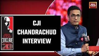 CJI DY Chandrachud Interview At India Today Conclave 2023 | Chief Justice On 'My Idea Of India' screenshot 5