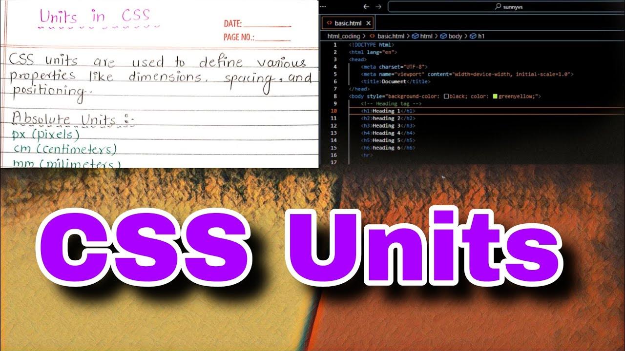 Understanding Units in CSS: Absolute and Relative Units Explained#css ...