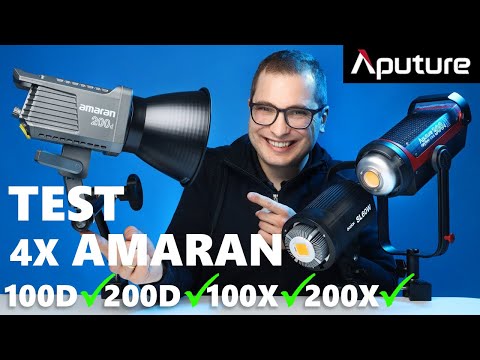 Aputure Amaran100d 200d 100x 200x - Czy Warto Kupić? Światło Video - Recenzja i Test PL