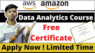AWS Data Analytics Course | AWS Free Certificate | AWS Course For Beginners