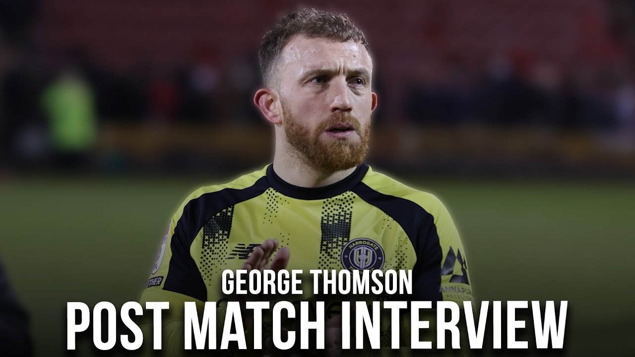 George Thomson Jr POST MATCH // George Thomson after Crewe - YouTube