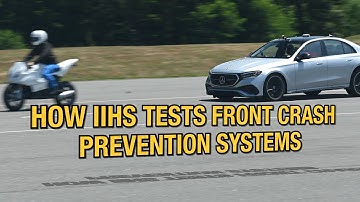 How IIHS tests front crash prevention systems