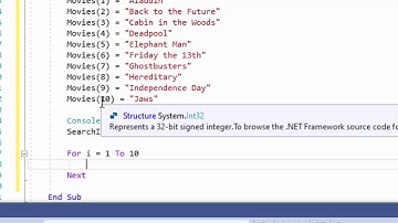Linear Search in VB NET