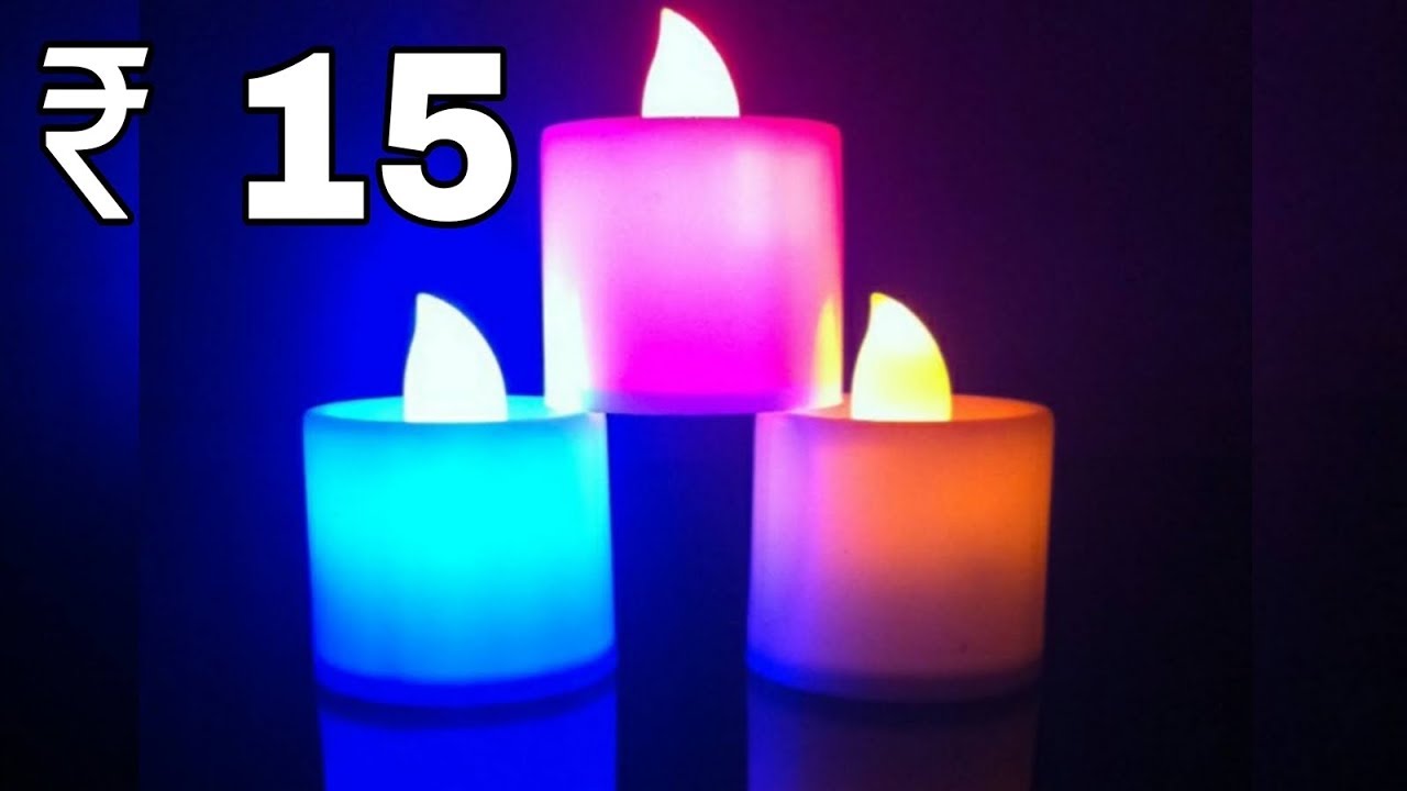 Smokeless LED Candles unboxing Rs 15 Unboxing LED Candle LED Diya