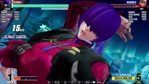 King of Fighters XV Orochi Shermie TOD 100% combos