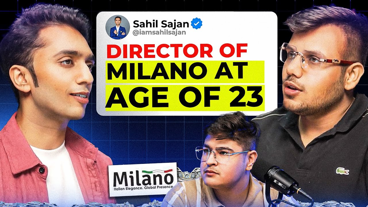 How Sahil Sajan Leads Milano at 23: Business Insights & Life Lessons| Founder's Cast PODCAST