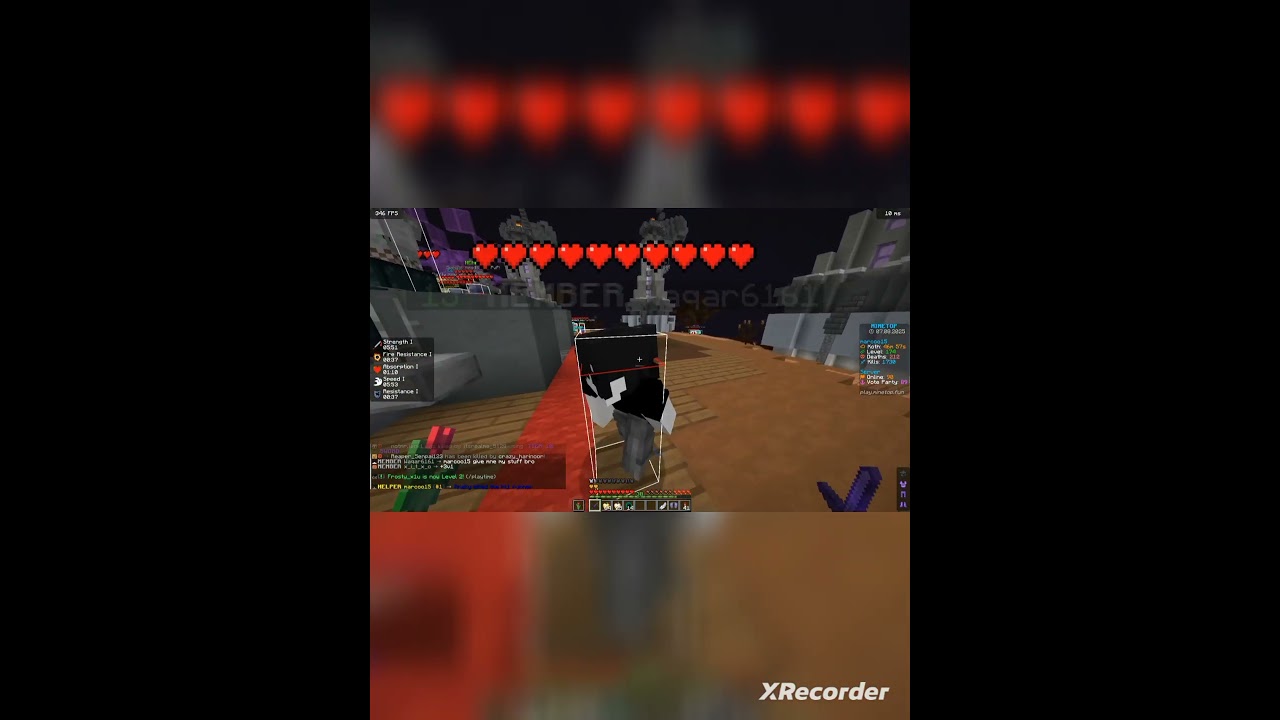 Minetop PvP ARENA 1v1 teor13 kill||Server 