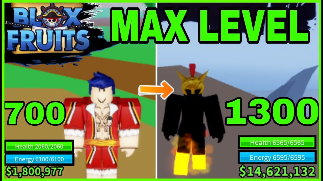 I Reached Level 700 - 1300! MAX LEVEL - Blox Fruits - Roblox