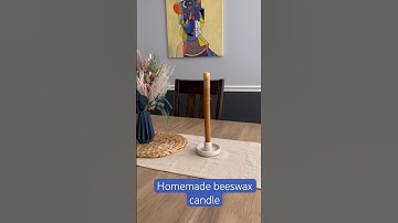 Homemade beeswax candle! 🕯️🐝 #homemade #diy #beeswaxcandles