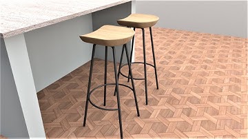 How to make Bar stools in SketchUp